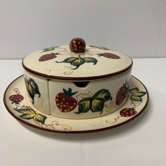 Fred Roberts Company Vintage Jam and Jelly Condiment Server 5 Piece Set - Picture 1 of 11